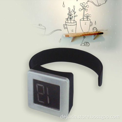 High quality LCD 0-50 degree glass bottle digital wine thermometer